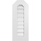 Ekena Millwork Octagonal Top Surface Mount PVC Gable Vent: Functional, w/ 3-1/2"W x 1"P Standard Frame, 12"W x 30"H GVPOT12X3001SF - alternate 1